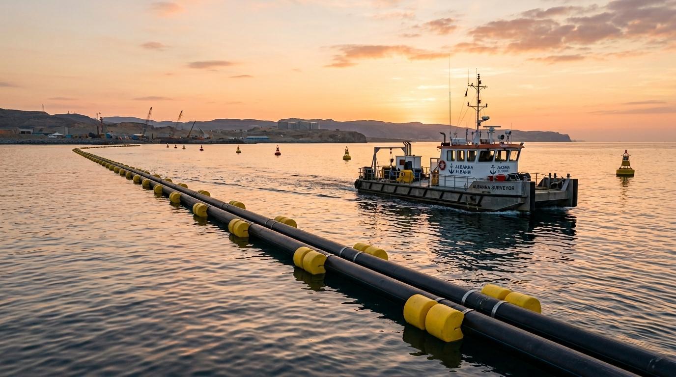 HDPE Pipeline and Barge Sailing Route Survey